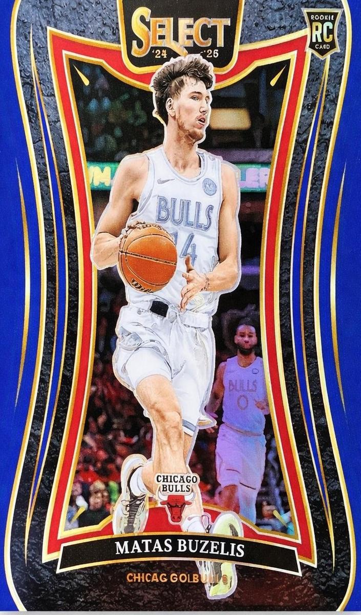 2024 Panini Select Basketball Blue Matas Buzelis #384 PSA 9