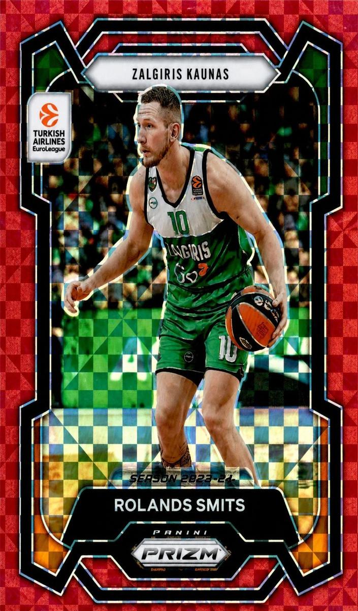 2023 Panini Prizm Turkish Airlines EuroLeague Basketball Red Power Rolands Smits #35