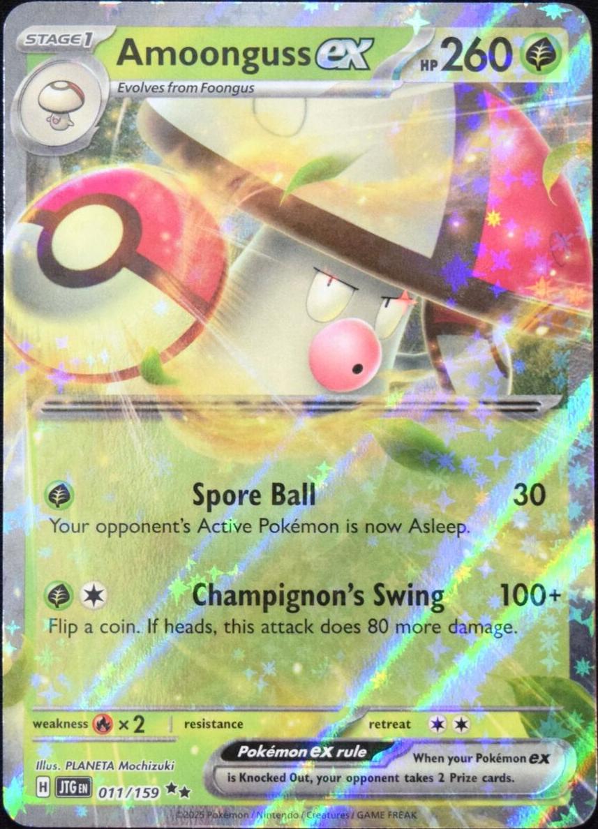 2025 Pokemon Scarlet & Violet Journey Together Amoonguss EX #11 CGC 9
