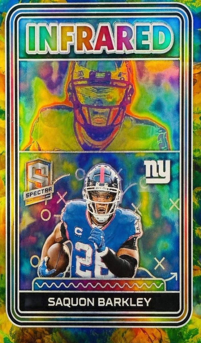 2023 Panini Spectra Football Universal Saquon Barkley #I-SB PSA 10