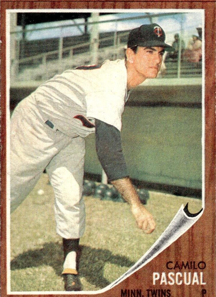 1962 Topps Baseball Camilo Pascual #230 PSA 8