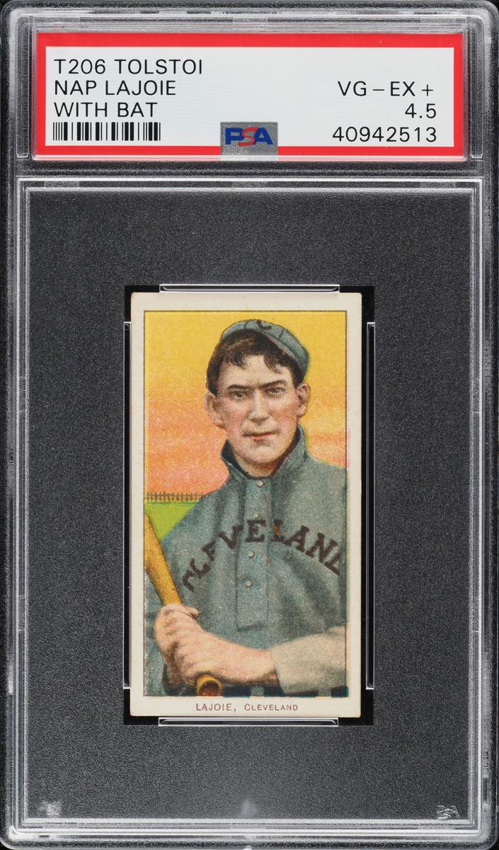 1909-11 T206 Baseball with Bat Nap Lajoie #NNO PSA 4.5