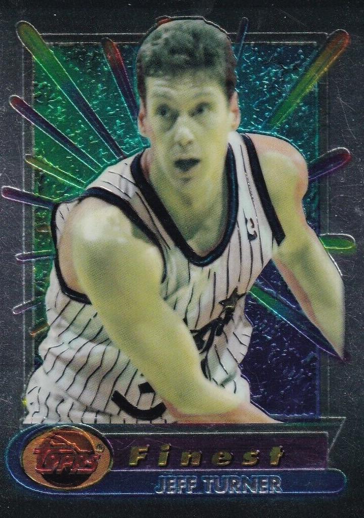 1994 Topps Finest Basketball Jeff Turner #129 PSA 9