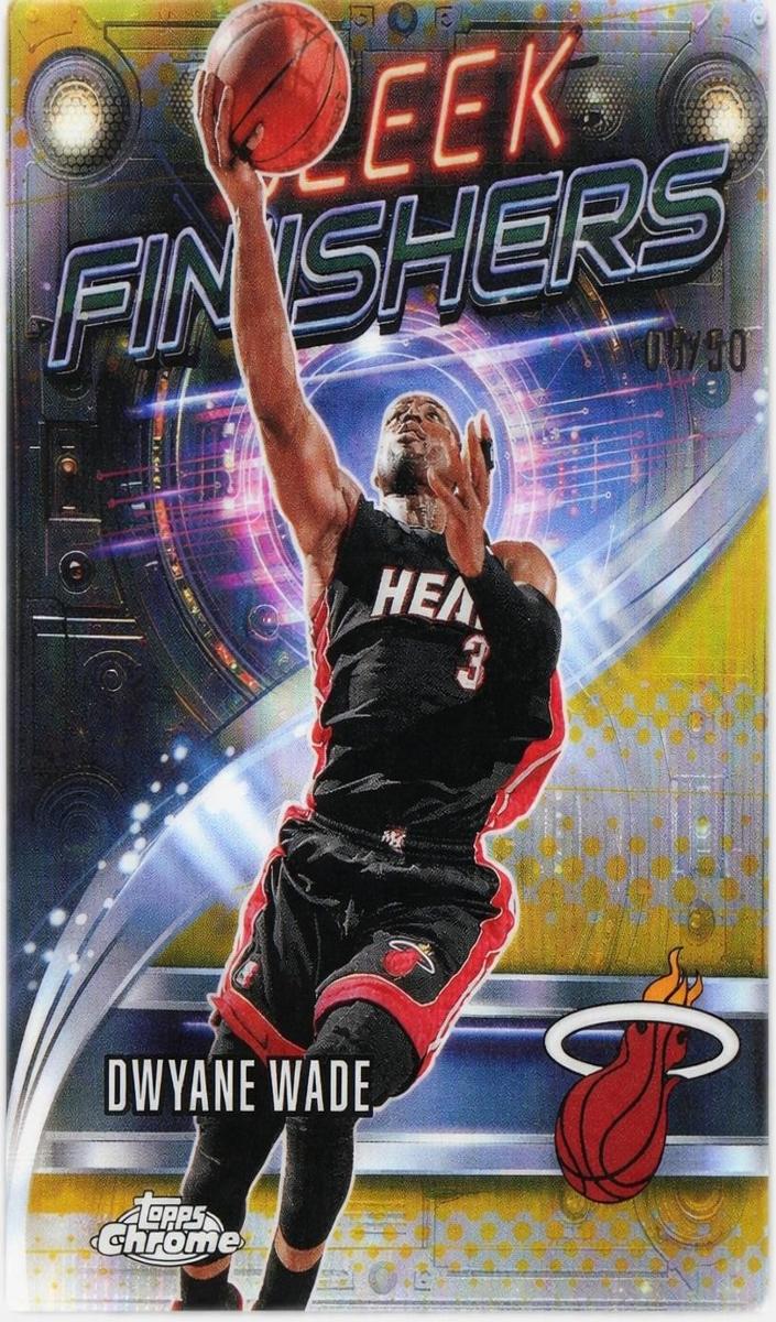 2025 Topps Chrome Basketball Gold Refractor Dwyane Wade #SF-12