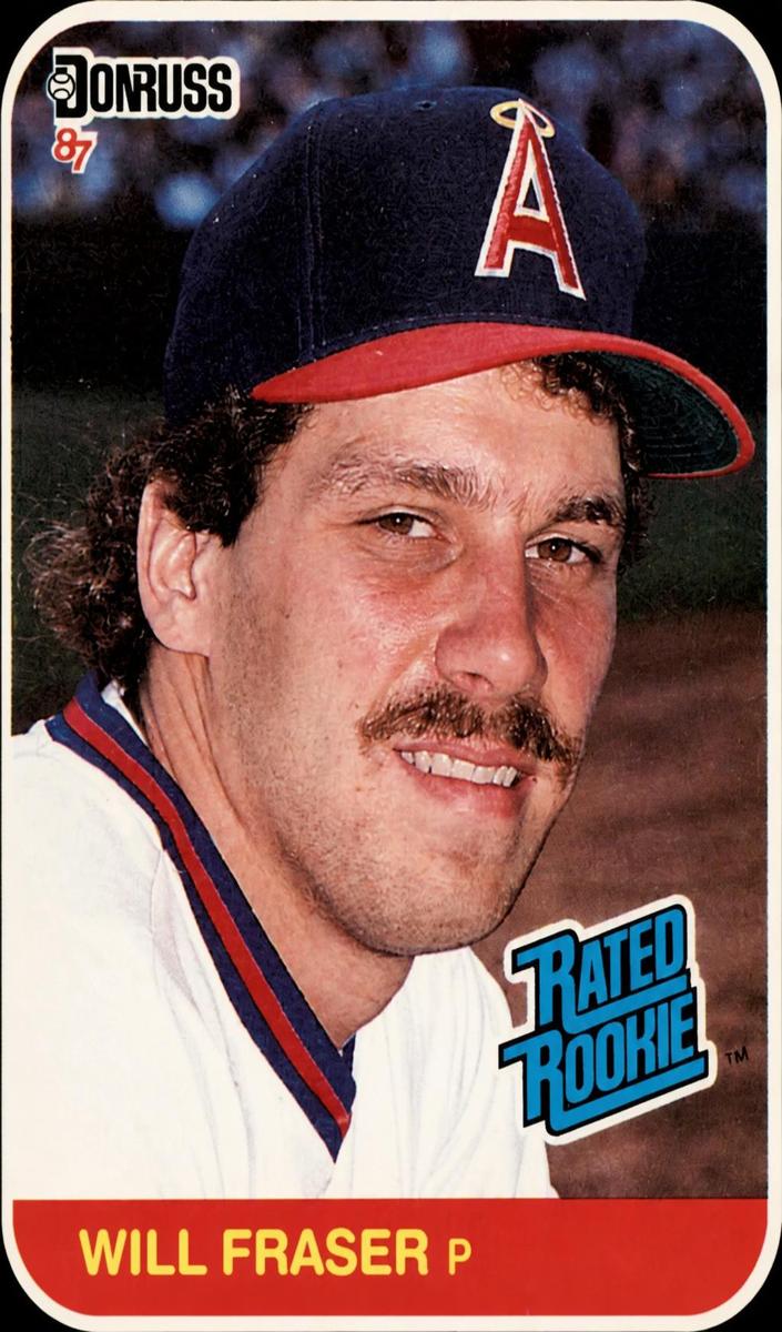 1987 Donruss Baseball Willie Fraser #40 PSA 9