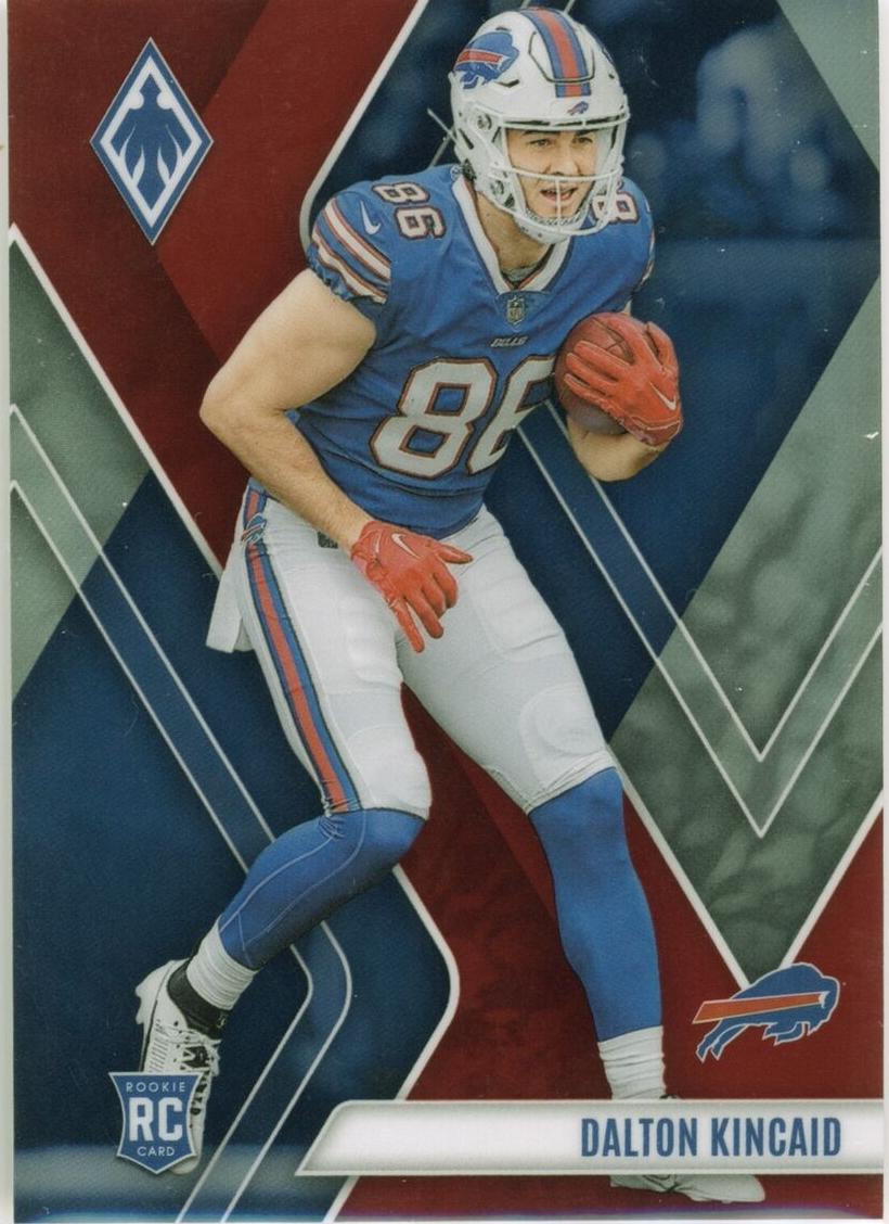 2023 Panini Phoenix Football Red Dalton Kincaid #114 PSA 9