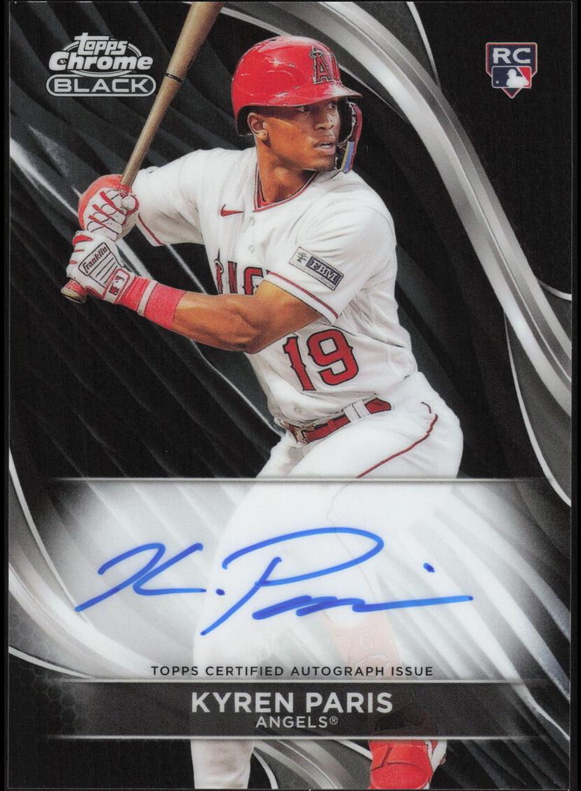 2024 Topps Chrome Black Baseball Kyren Paris #CBA-KP PSA 9