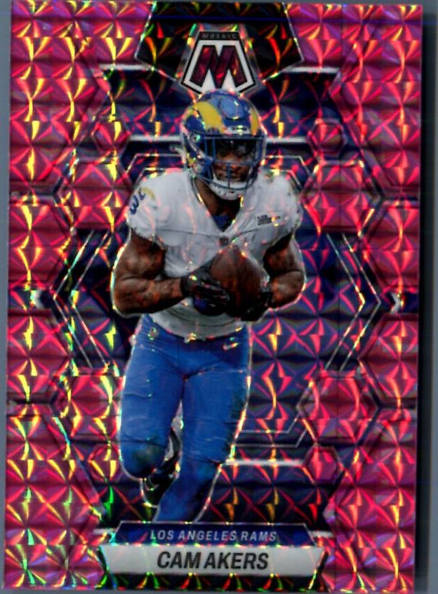 2023 Panini Mosaic Football Camo Pink Cam Akers #138