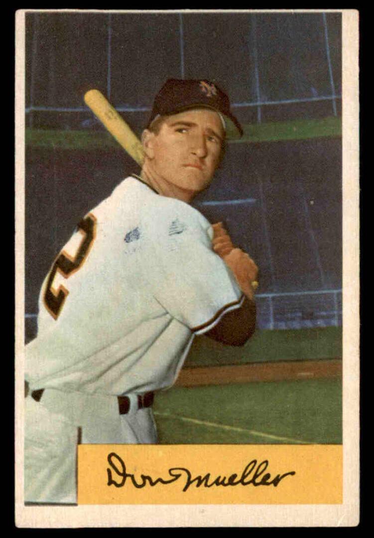 1954 Bowman Baseball Don Mueller #73 PSA 6