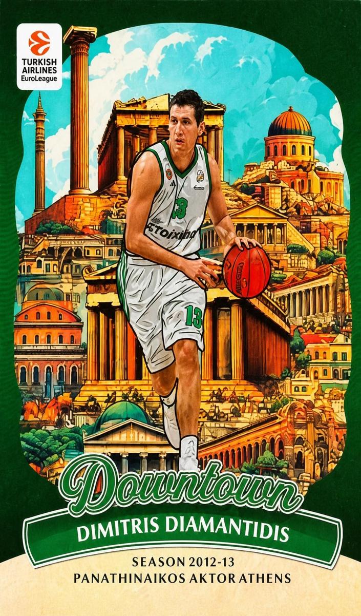 2024 Donruss Turkish Airlines EuroLeague Basketball Dimitris Diamantidis #5 PSA 9