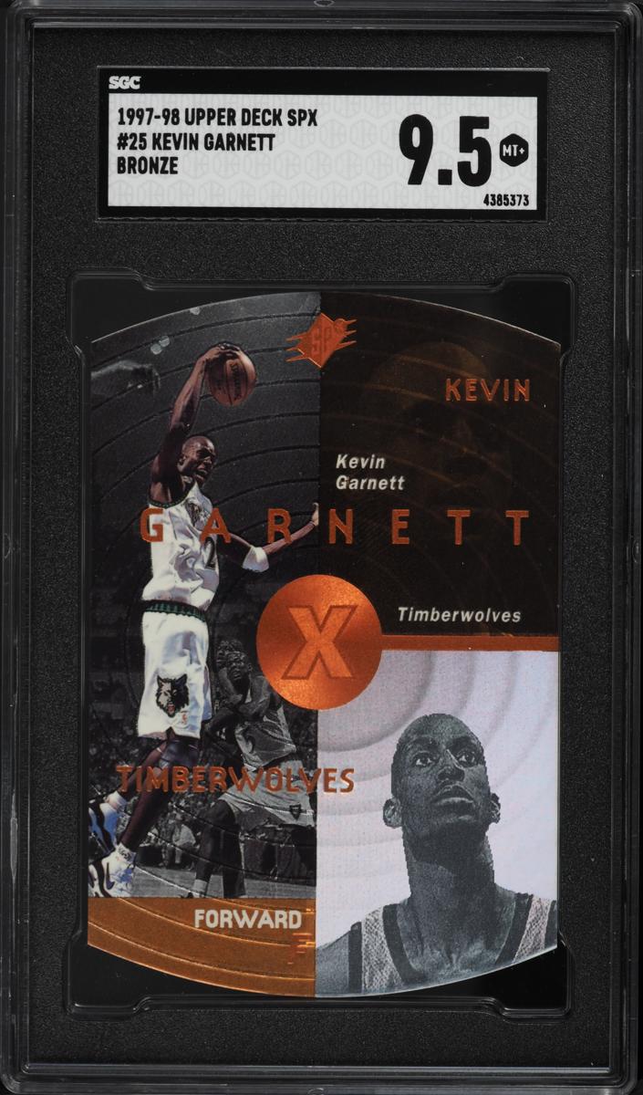1997 SPx Basketball Bronze Kevin Garnett #25 PSA 9
