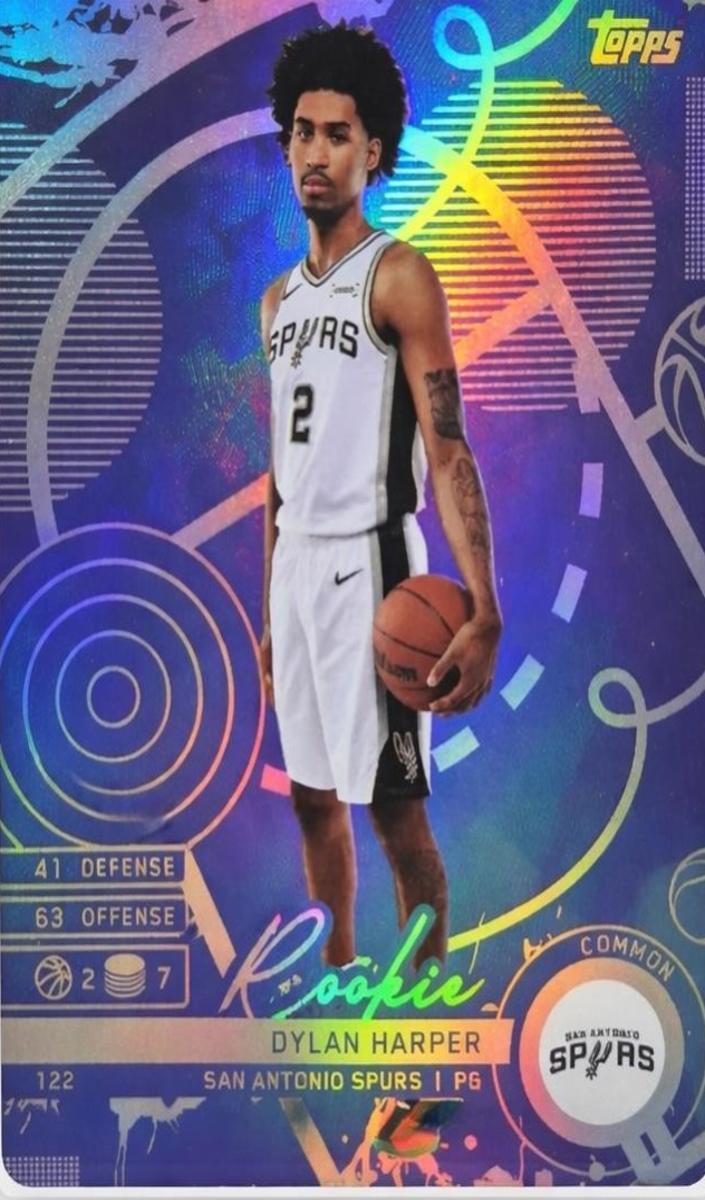 2025 Topps Match Attax Basketball Common Dylan Harper #122