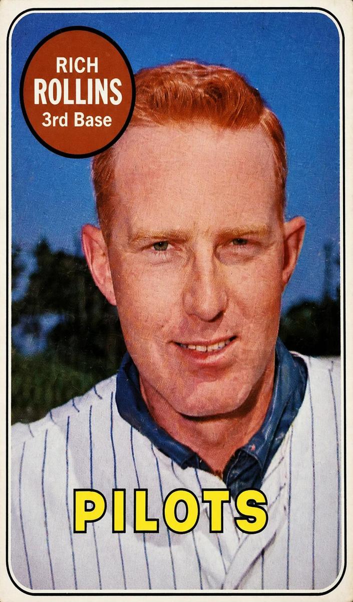 1969 Topps Baseball White Letters Rich Rollins #451 PSA 4