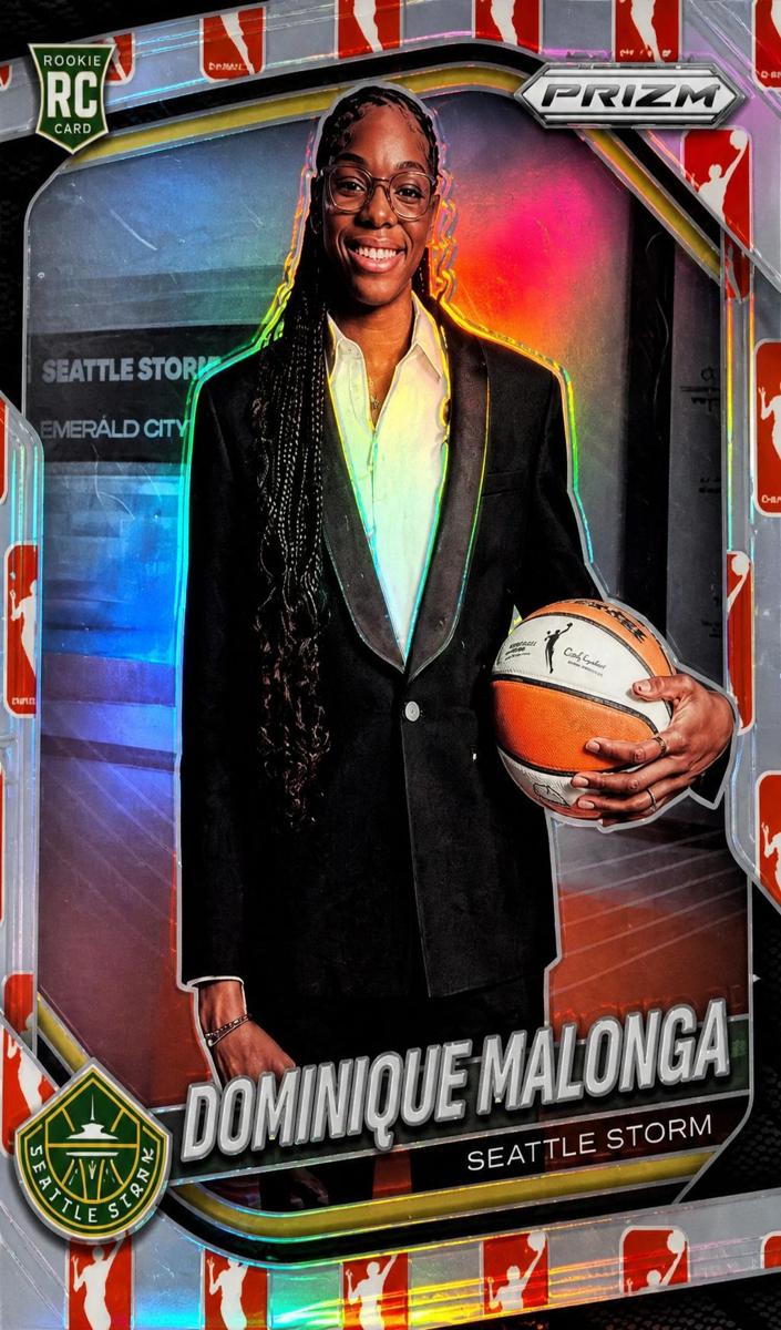 2025 Panini Prizm WNBA Basketball WNBA Logo Dominique Malonga #144