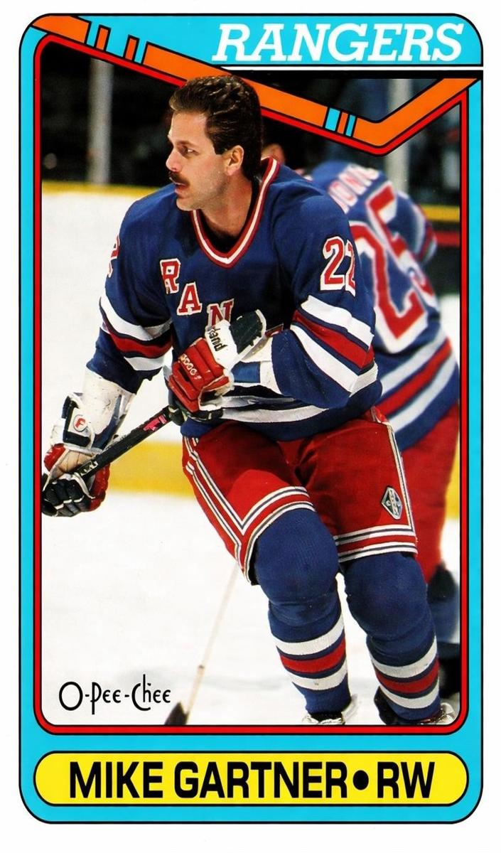 1990 O-Pee-Chee Hockey Mike Gartner #373