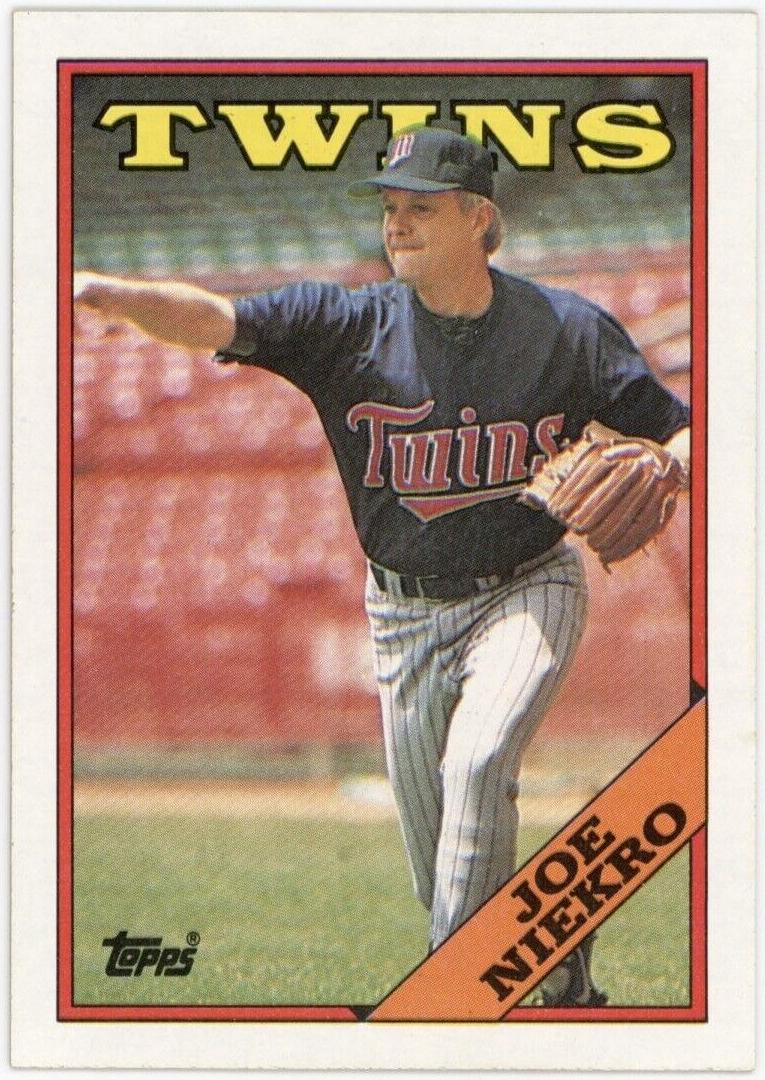 1988 Topps Baseball Joe Niekro #473 PSA 9