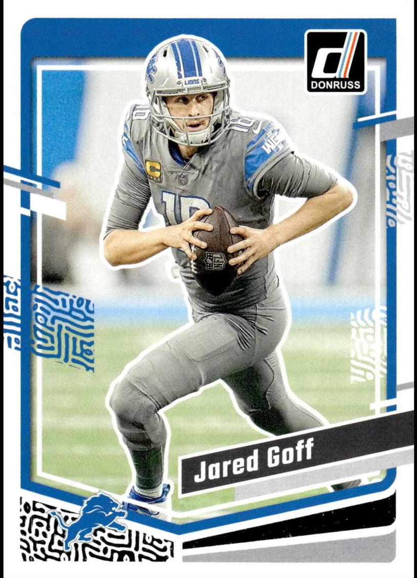 2023 Panini Donruss Football Jared Goff #98 PSA 9