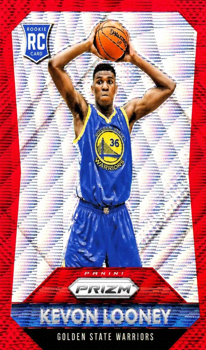 2015 Panini Prizm Basketball Ruby Wave Prizms Kevon Looney #346 PSA 9
