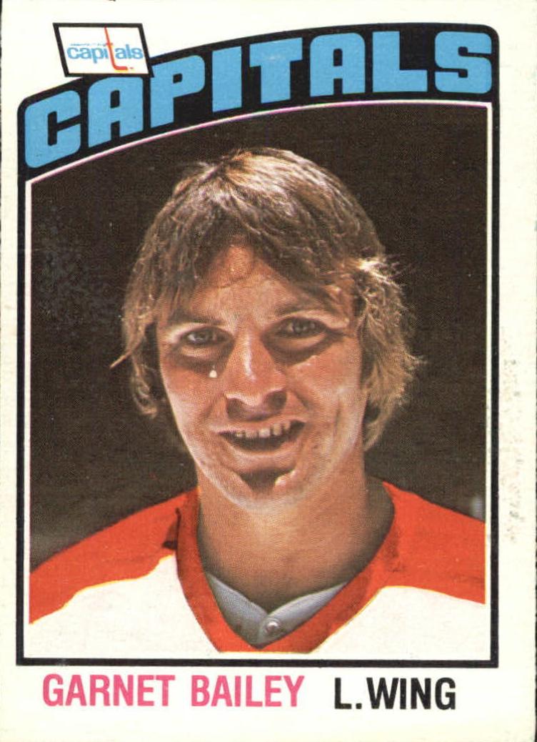 1976 O-Pee-Chee Hockey Garnet Bailey #304 PSA 8