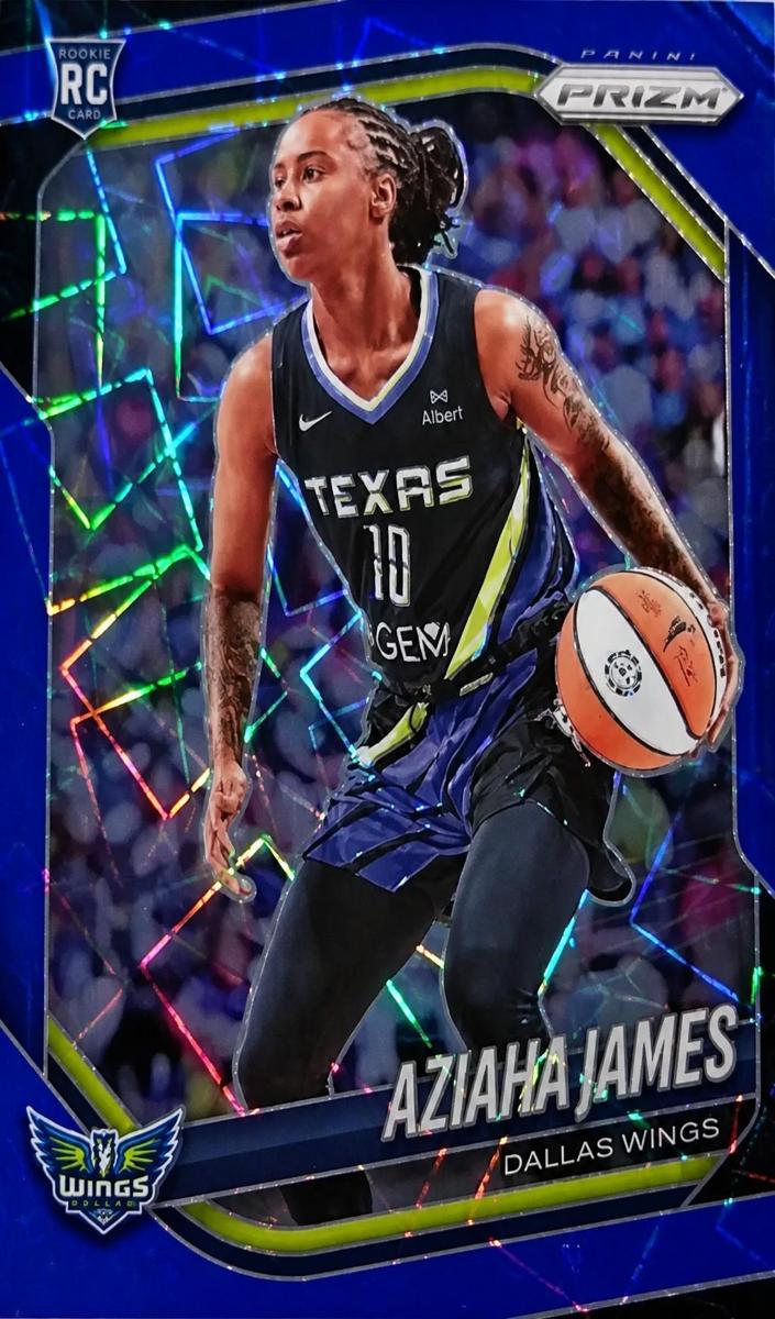 2025 Panini Prizm WNBA Basketball Blue Velocity Aziaha James #83