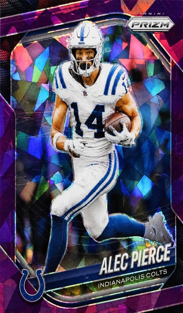 2025 Panini Prizm Football Purple Ice Alec Pierce #209