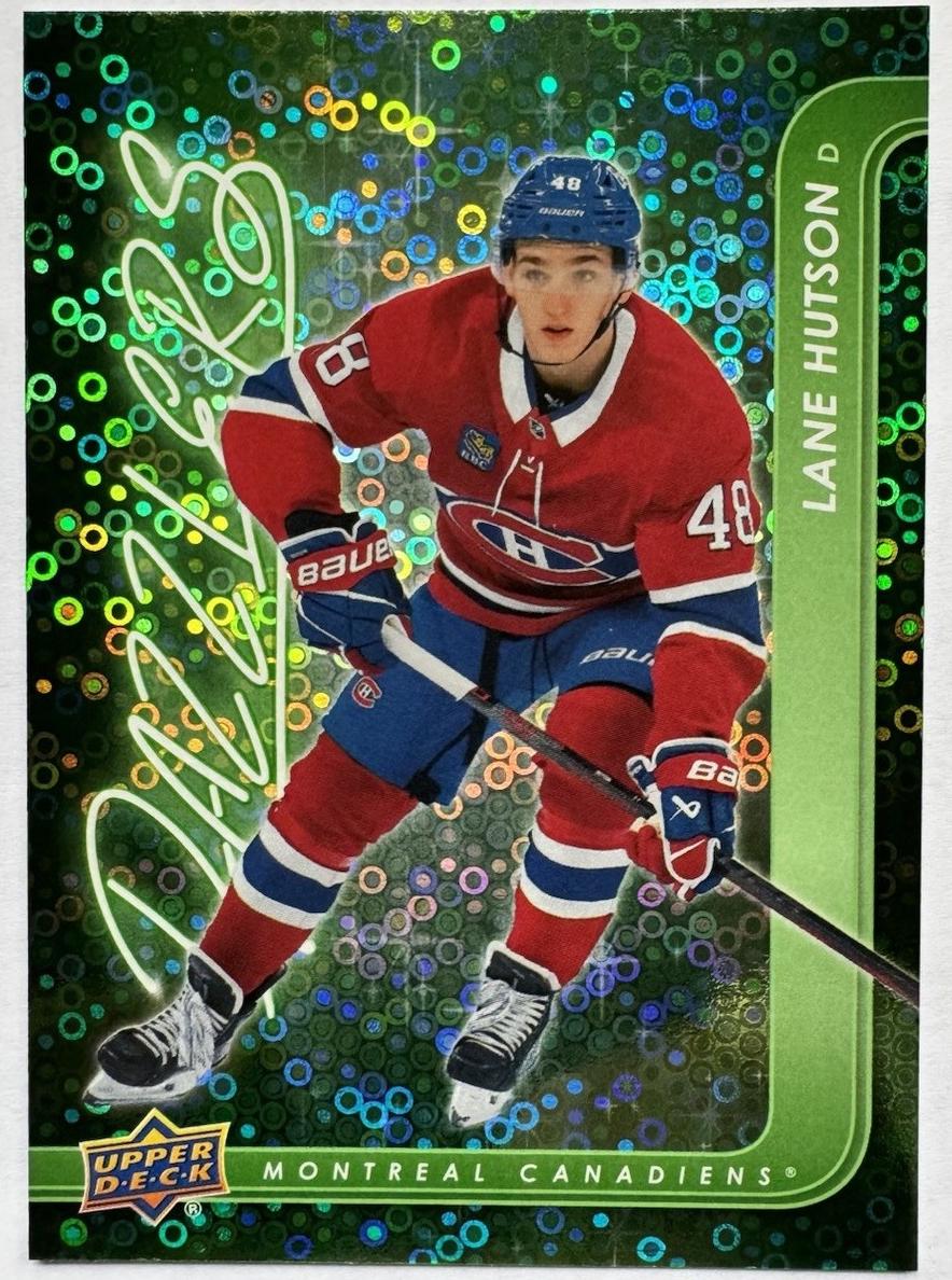 2024 Upper Deck Hockey Green Lane Hutson #DZ-76 CGC 10
