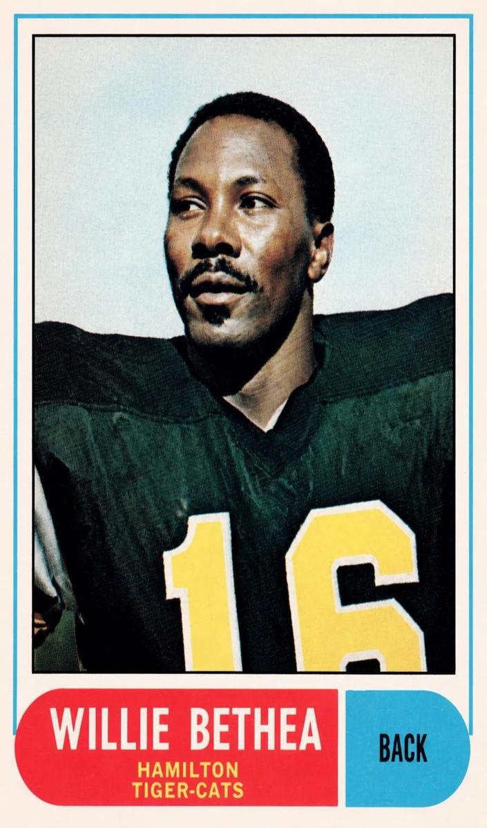 1968 O-Pee-Chee CFL Football Willie Bethea #52