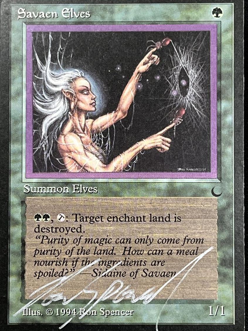 1994 Magic The Gathering The Dark Savaen Elves #NNO