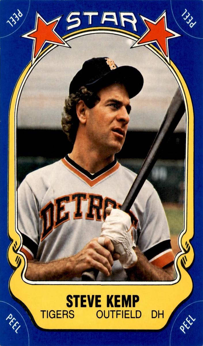 1981 Fleer Star Stickers Baseball Steve Kemp #7