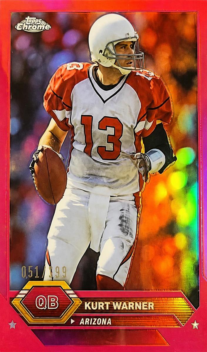 2023 Topps Composite Football Pink Refractor Kurt Warner #18