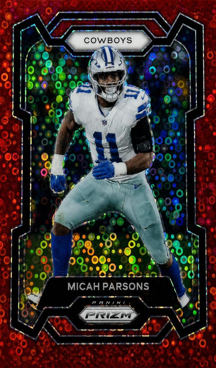 2023 Panini Prizm Football No Huddle Red Micah Parsons #78 PSA 10