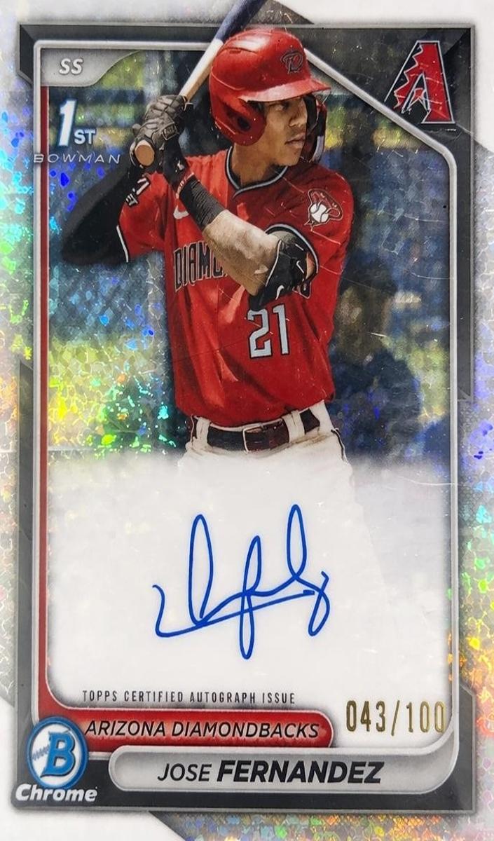 2024 Bowman Chrome Baseball Mini Diamond Jose Fernandez #CPA-JF
