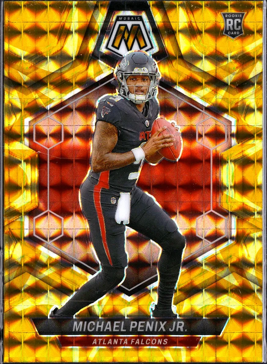 2024 Panini Mosaic Football Reactive Yellow Michael Penix Jr. #308 PSA 9
