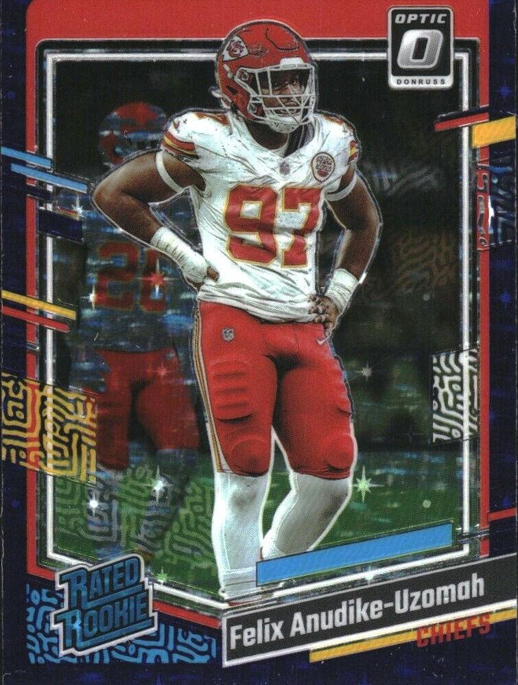 2023 Donruss Optic Football Purple Stars Felix Anudike-Uzomah #256