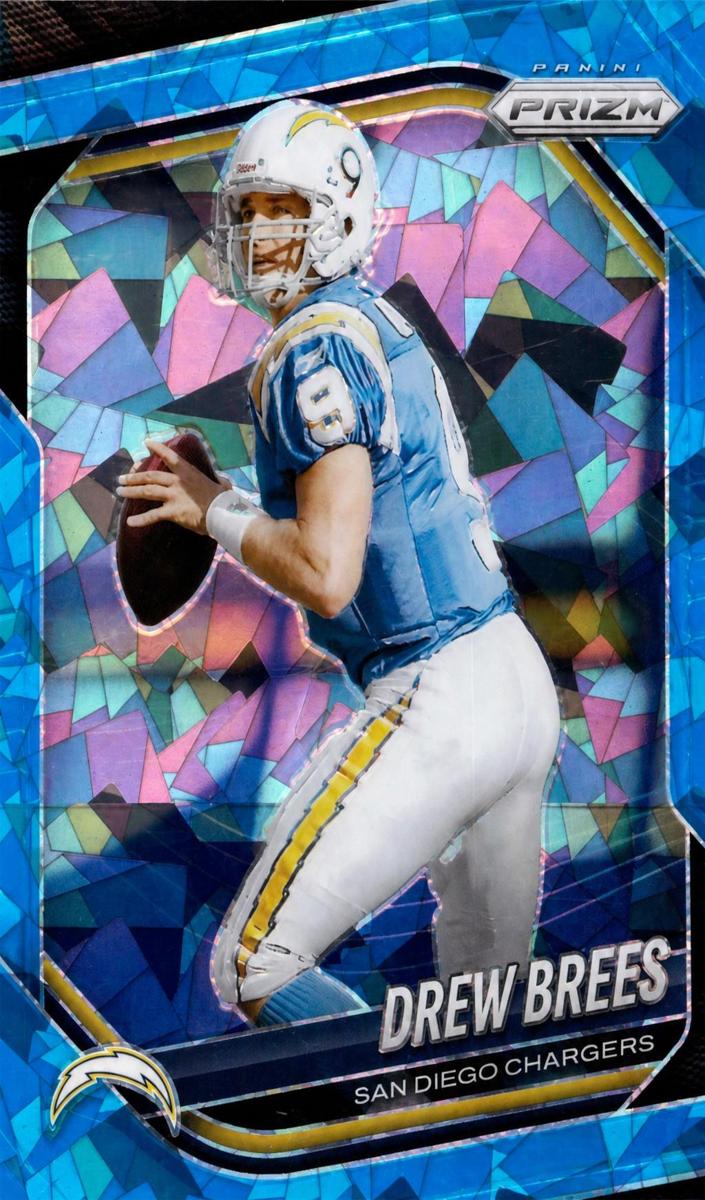 2025 Panini Prizm Football Blue Ice Drew Brees #266 PSA 10