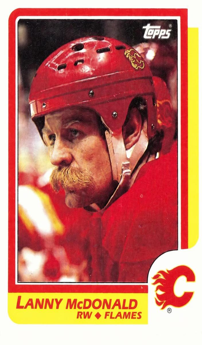 1986 Topps Hockey Lanny McDonald #8