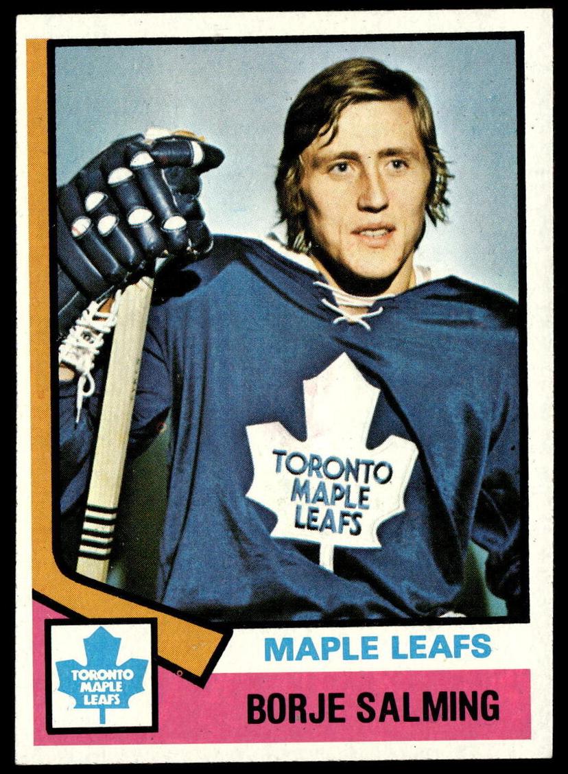 1974 Topps Hockey Borje Salming #180