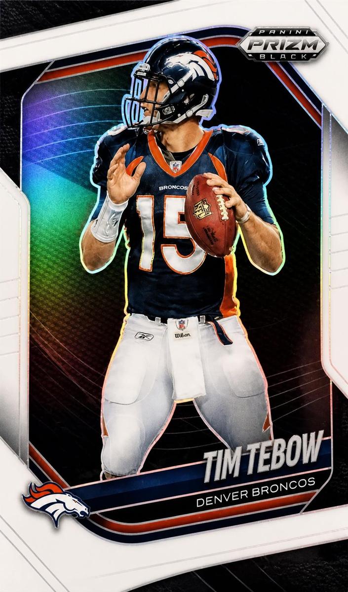 2025 Panini Prizm Black Football White Tim Tebow #54