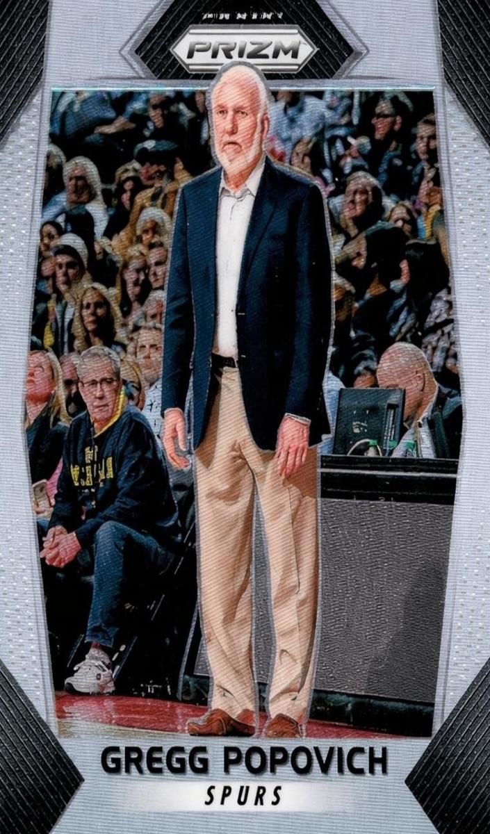 2017 Panini Prizm Basketball Silver Gregg Popovich #300 PSA 10
