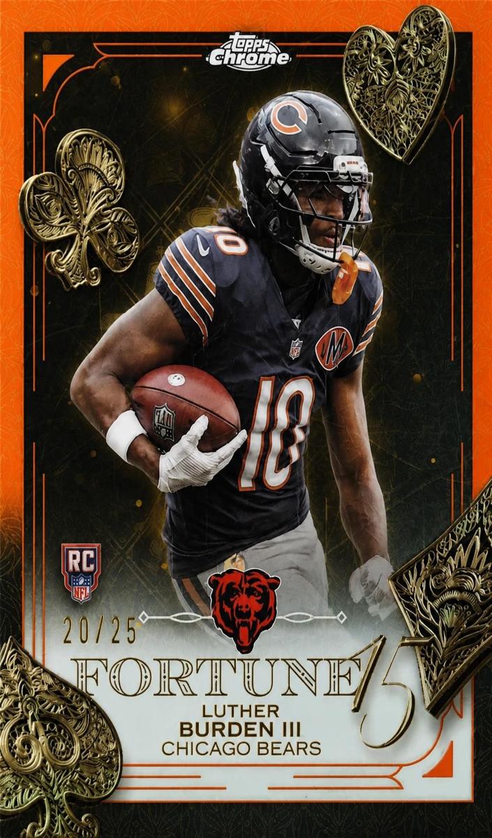 2025 Topps Chrome Football Orange Refractor Luther Burden III #F15-28