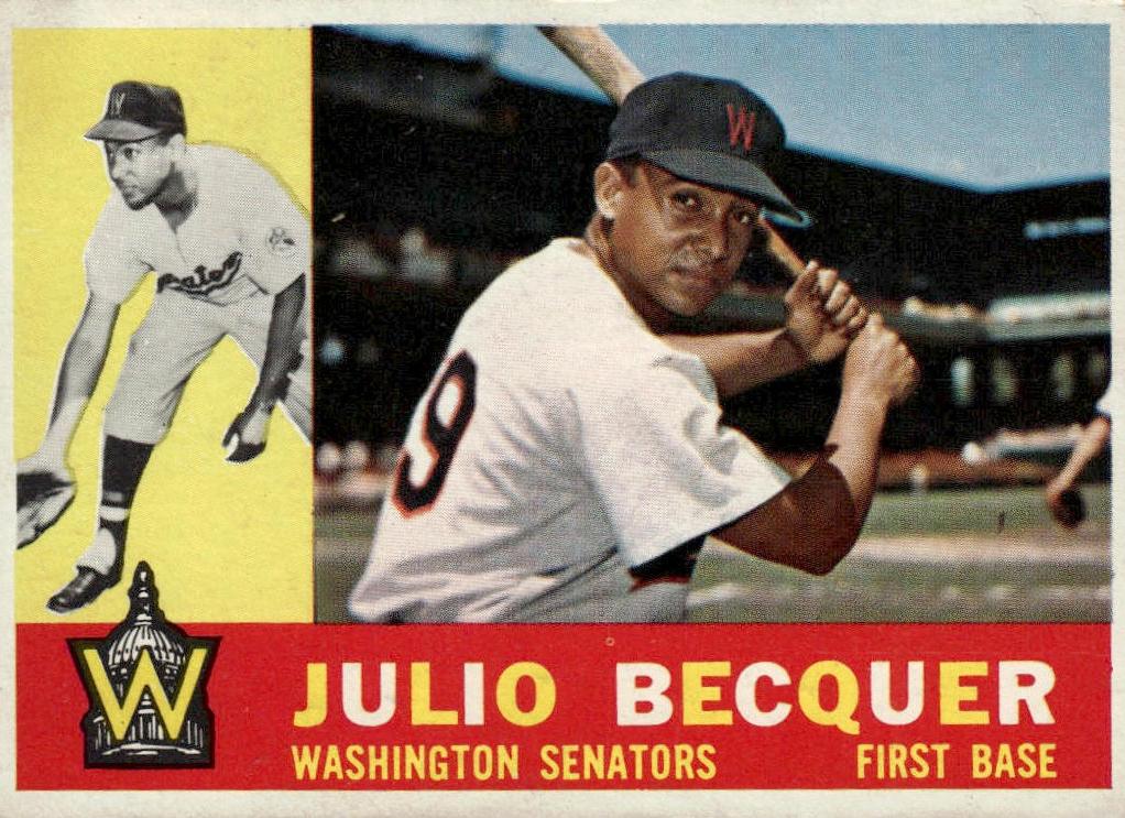 1960 Topps Baseball Julio Becquer #271