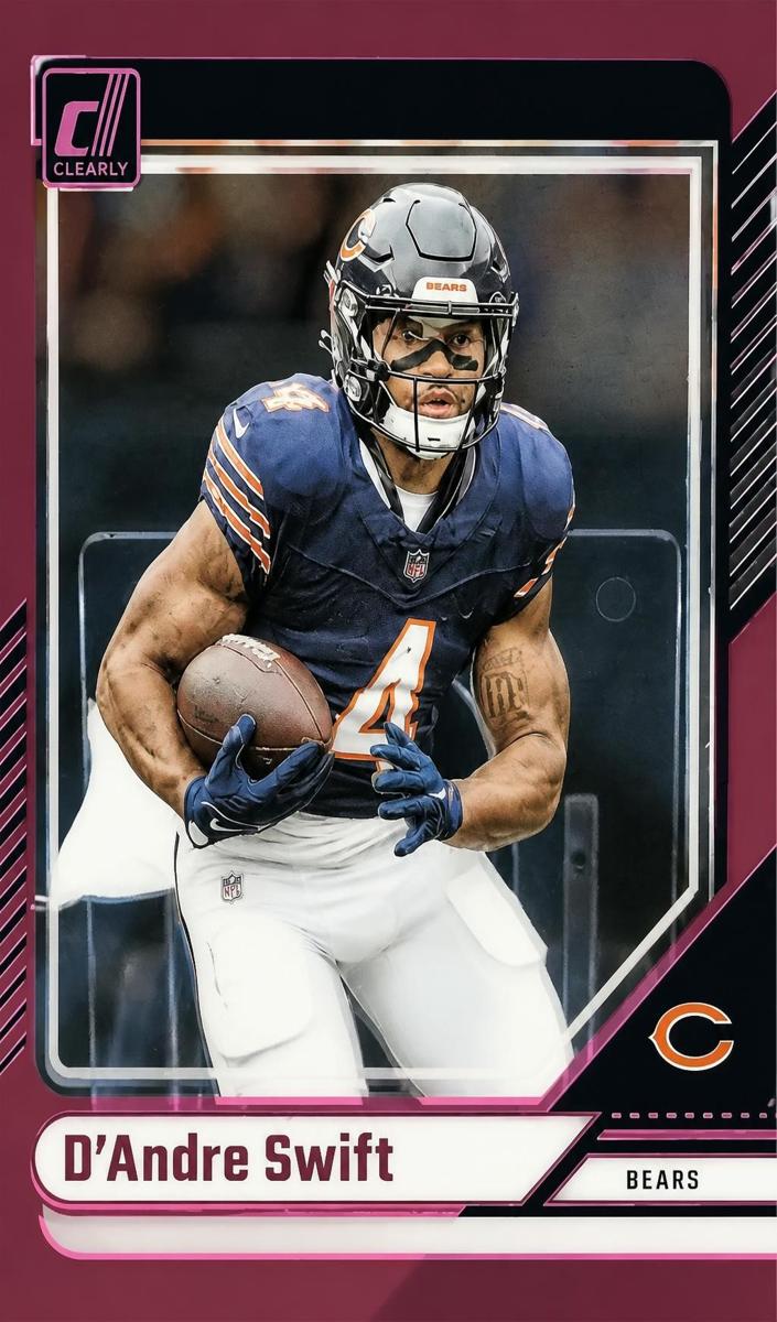 2024 Panini Clearly Donruss Football Pink D'Andre Swift #10