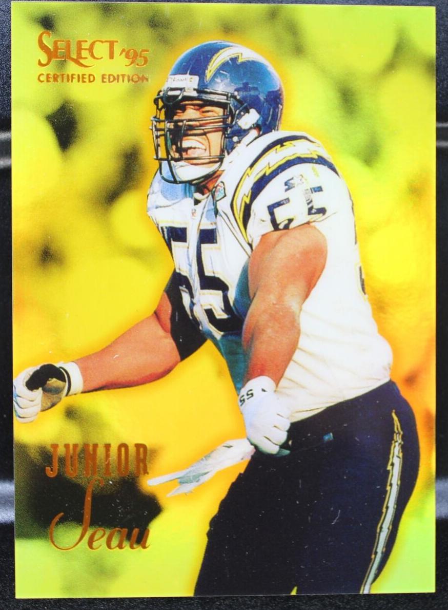 1995 Select Certified Football Mirror Gold Junior Seau #47 PSA 8.5