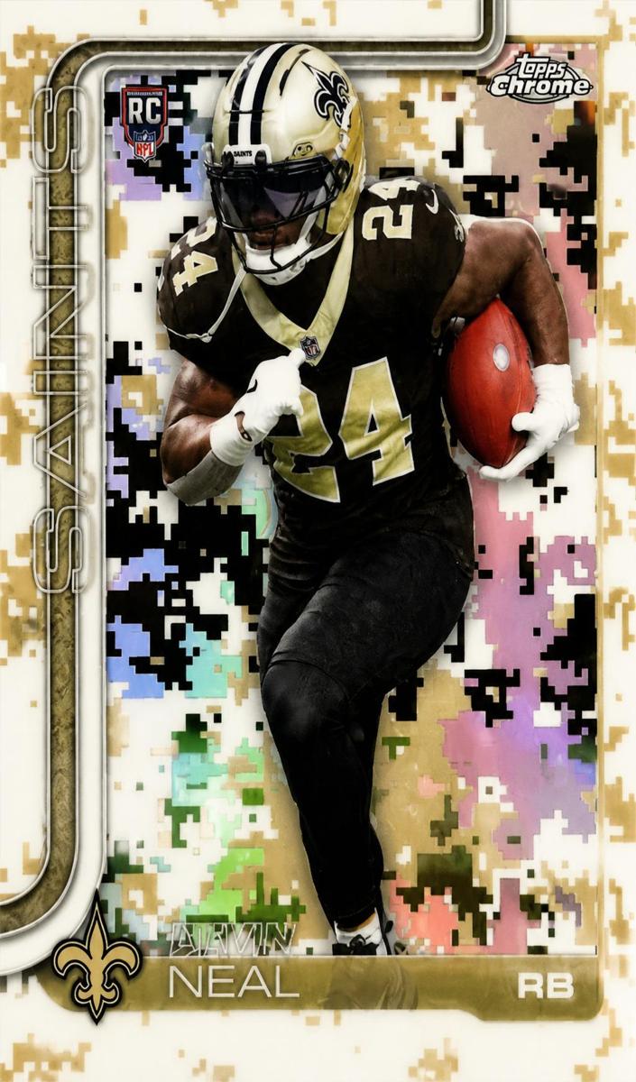 2025 Topps Chrome Football Team Camo Variation Devin Neal #391