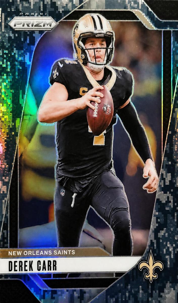 2024 Panini Prizm Football Navy Camo Derek Carr #203
