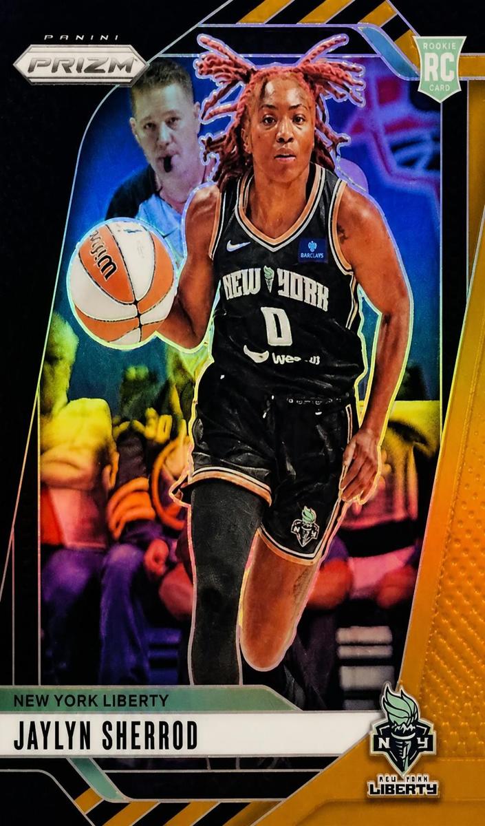 2024 Panini Prizm WNBA Basketball Black Gold Jaylyn Sherrod #33 PSA 9