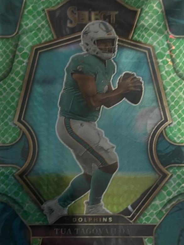 2022 Panini Select Football Dragon Scale Prizm Tua Tagovailoa #161 PSA 10
