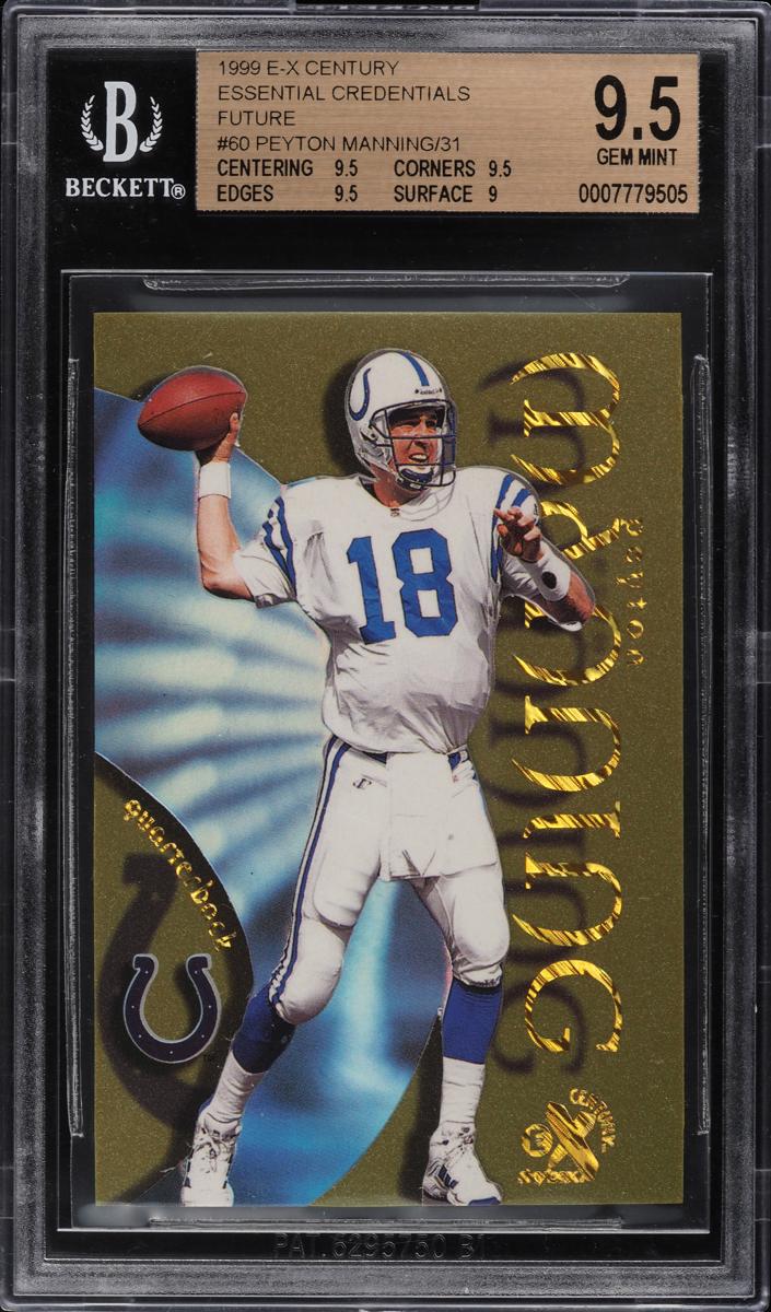 1999 Skybox E-X Century Football Essential Credentials Future Peyton Manning #60