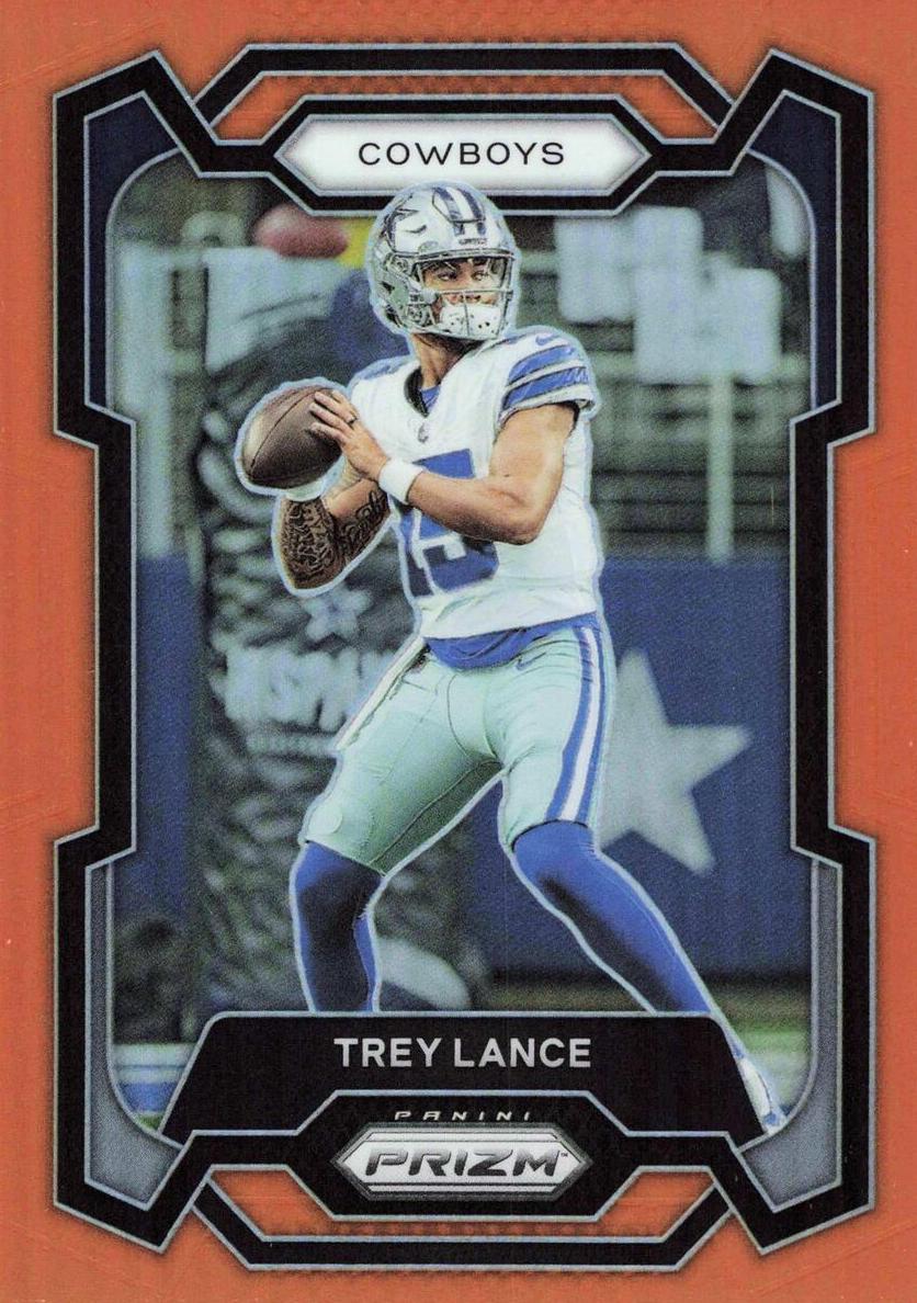2023 Panini Prizm Football Orange Trey Lance #274