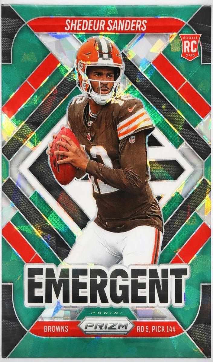2025 Panini Prizm Football Green Ice Shedeur Sanders #17